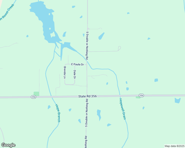 map of restaurants, bars, coffee shops, grocery stores, and more near 1509 East Ash Hollow Lane in Scottsburg