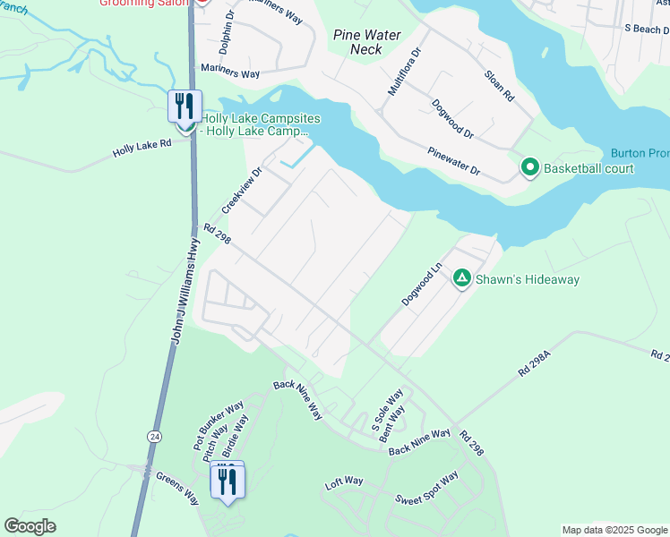 map of restaurants, bars, coffee shops, grocery stores, and more near 32568 Friendship Drive in Millsboro