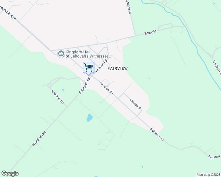 map of restaurants, bars, coffee shops, grocery stores, and more near 277 Fairview Road in Luray
