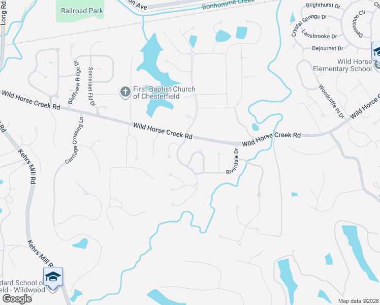 map of restaurants, bars, coffee shops, grocery stores, and more near 1335 Riverdale Circle in Chesterfield