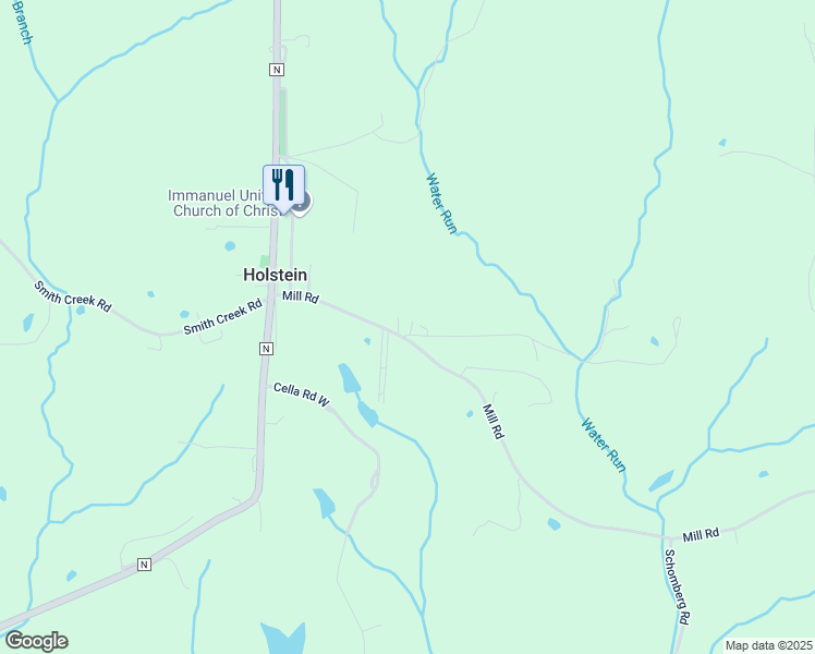 map of restaurants, bars, coffee shops, grocery stores, and more near 20989 Grain Road in Marthasville