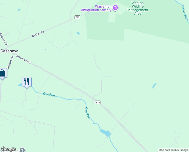 map of restaurants, bars, coffee shops, grocery stores, and more near in Casanova