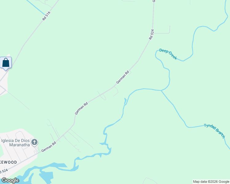 map of restaurants, bars, coffee shops, grocery stores, and more near 24180 German Road in Seaford