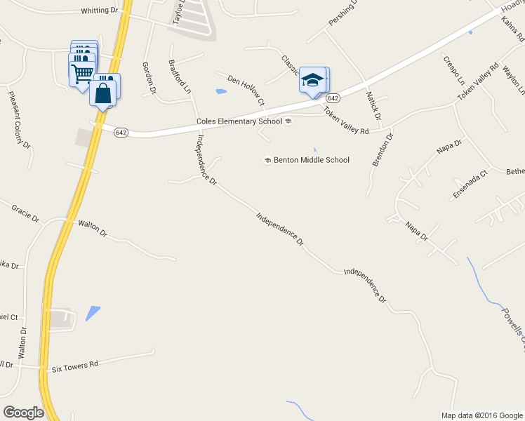map of restaurants, bars, coffee shops, grocery stores, and more near 13661 Independence Drive in Manassas