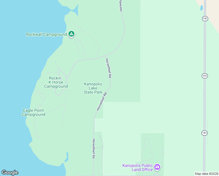 map of restaurants, bars, coffee shops, grocery stores, and more near Horsethief Rd in Marquette
