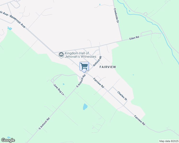 map of restaurants, bars, coffee shops, grocery stores, and more near 6 Antioch Road in Luray