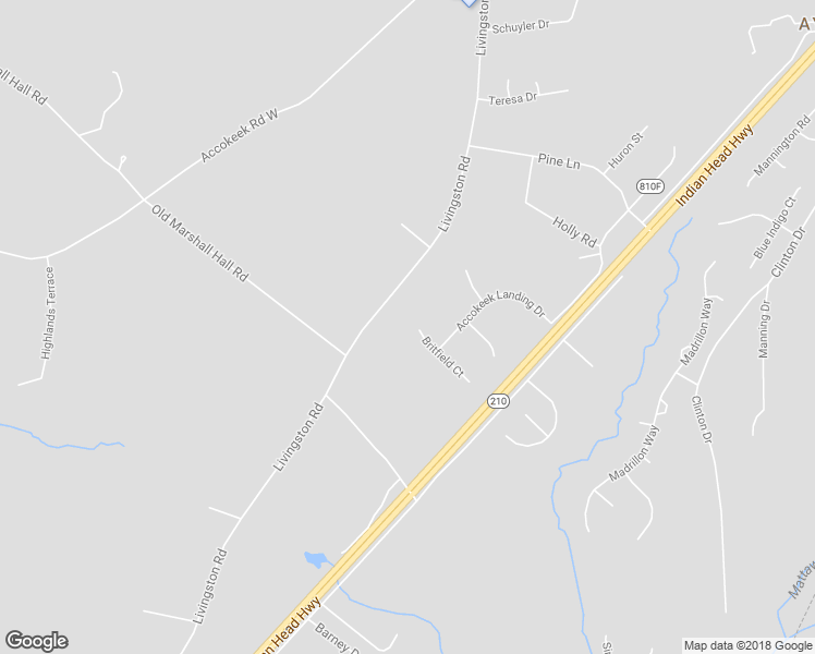 map of restaurants, bars, coffee shops, grocery stores, and more near 17101 Britfield Court in Accokeek