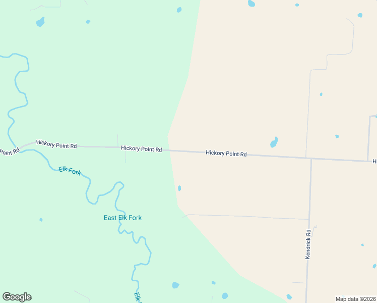 map of restaurants, bars, coffee shops, grocery stores, and more near Hickory Point Road in Pettis County