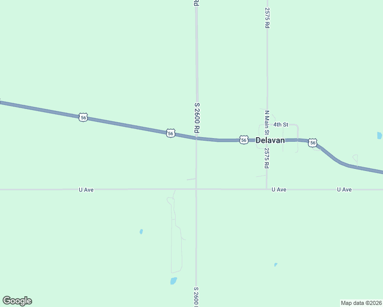 map of restaurants, bars, coffee shops, grocery stores, and more near 1582 South 2600 Road in Herington
