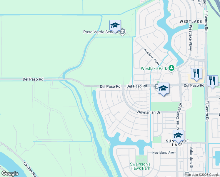 map of restaurants, bars, coffee shops, grocery stores, and more near 4488 Ligurian Sea Lane in Sacramento