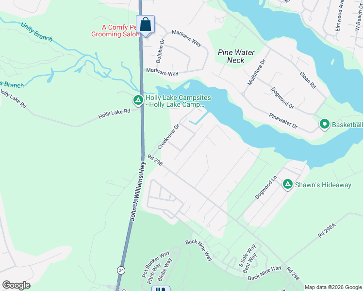map of restaurants, bars, coffee shops, grocery stores, and more near 32497 Bay Hollow Drive in Millsboro