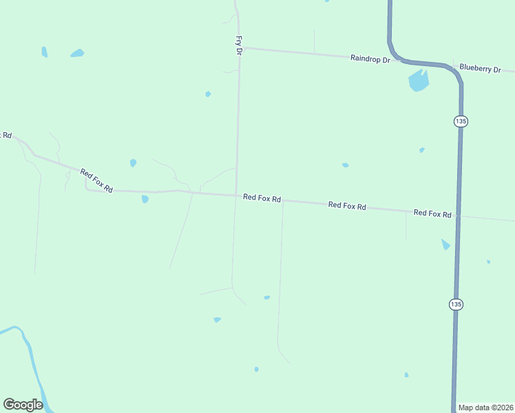 map of restaurants, bars, coffee shops, grocery stores, and more near 1134 Red Fox Road in Otterville