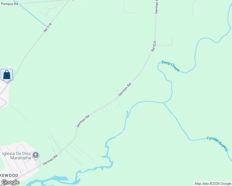 map of restaurants, bars, coffee shops, grocery stores, and more near 24180 German Road in Seaford