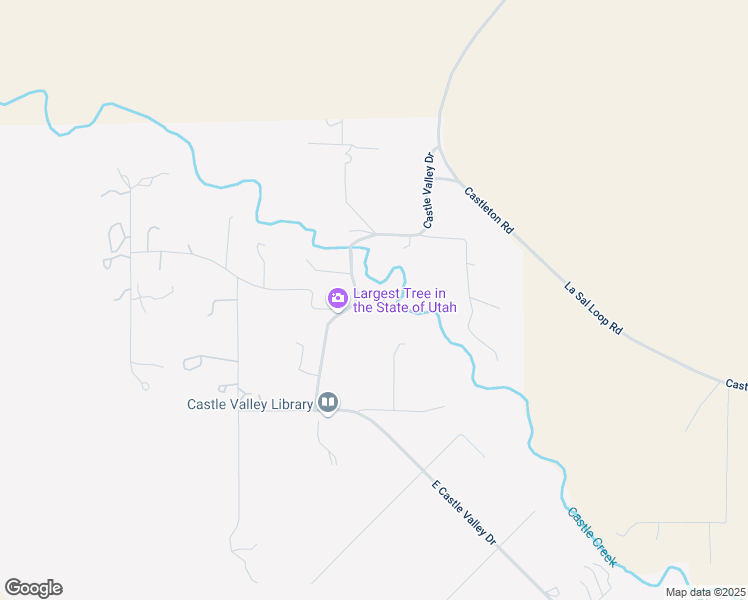 map of restaurants, bars, coffee shops, grocery stores, and more near 421 East Castle Valley Drive in Castle Valley