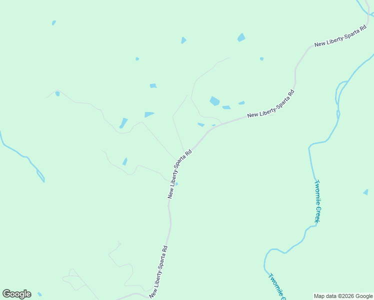 map of restaurants, bars, coffee shops, grocery stores, and more near 320 New Liberty-Sparta Road in Sparta