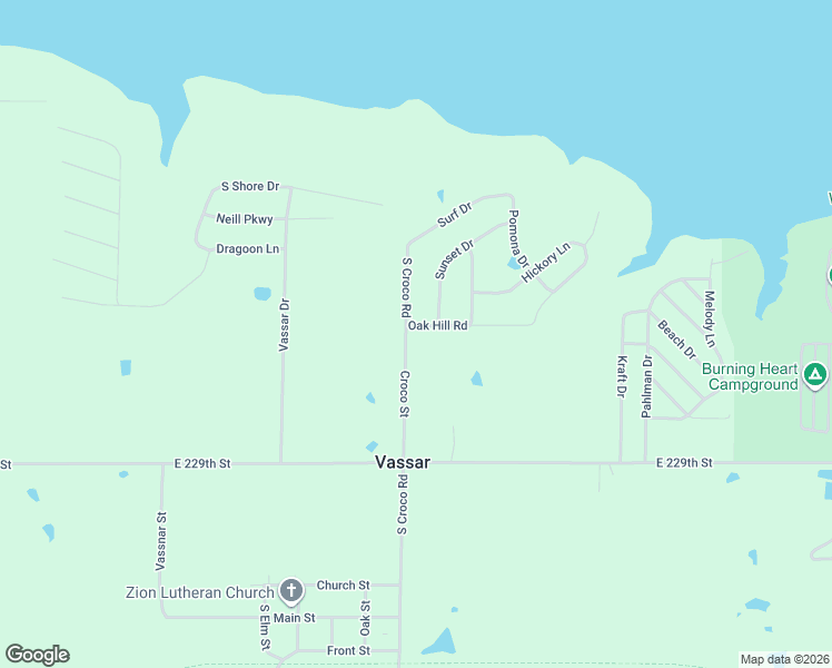 map of restaurants, bars, coffee shops, grocery stores, and more near 2916 Oak Hill Road in Vassar
