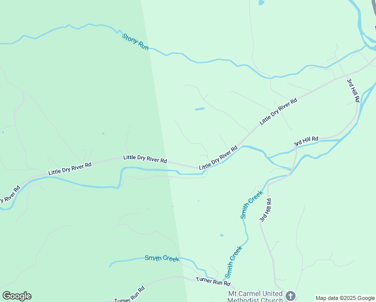 map of restaurants, bars, coffee shops, grocery stores, and more near 14310 Little Dry River Road in Fulks Run