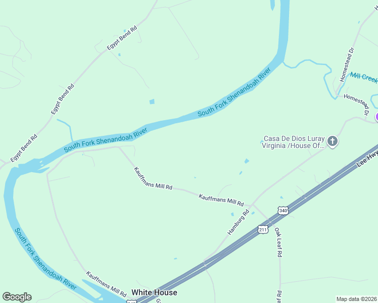 map of restaurants, bars, coffee shops, grocery stores, and more near Kauffmans Mill Road in Luray
