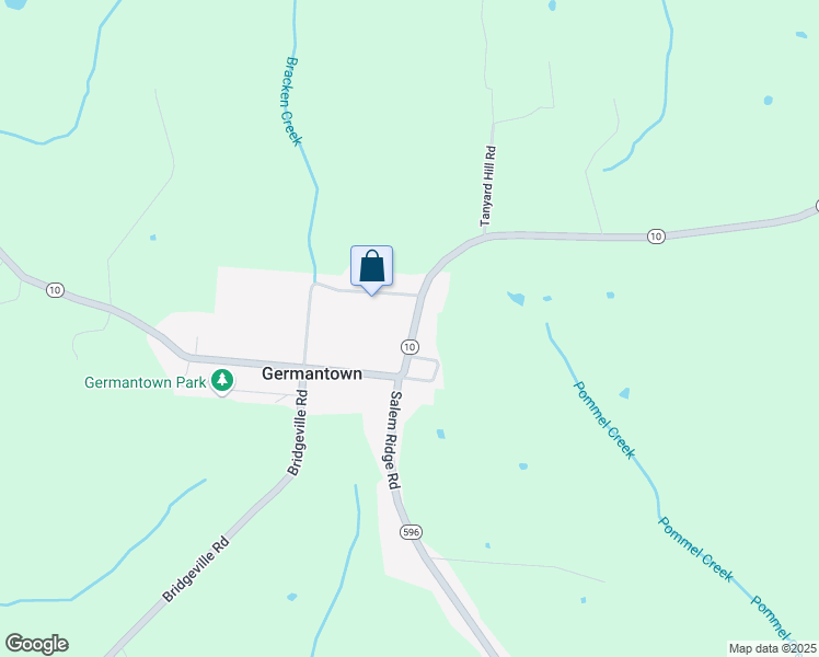map of restaurants, bars, coffee shops, grocery stores, and more near 4371 Kentucky 10 in Germantown