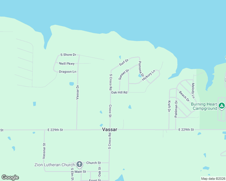 map of restaurants, bars, coffee shops, grocery stores, and more near 2916 Oak Hill Road in Vassar
