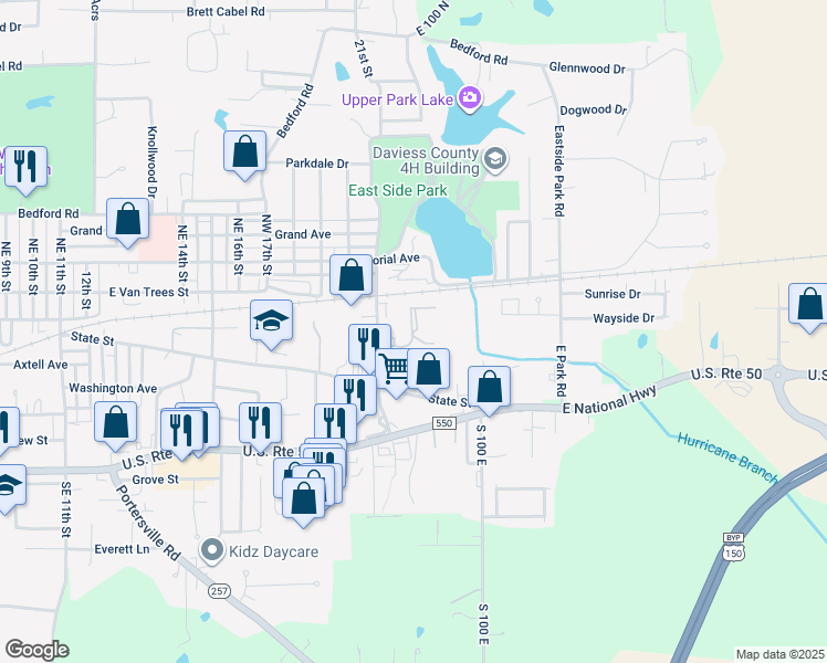 map of restaurants, bars, coffee shops, grocery stores, and more near Jamestown Square in Washington