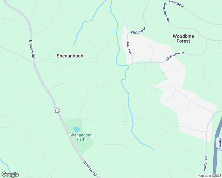map of restaurants, bars, coffee shops, grocery stores, and more near 13875 Amy Lane in Nokesville