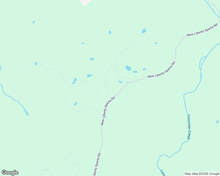 map of restaurants, bars, coffee shops, grocery stores, and more near 320 New Liberty-Sparta Road in Sparta