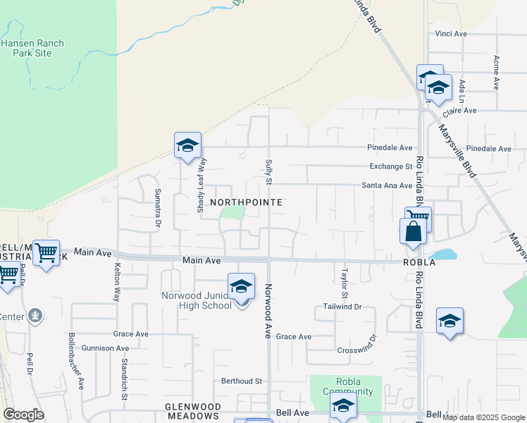 map of restaurants, bars, coffee shops, grocery stores, and more near 42 Fire Leaf Court in Sacramento