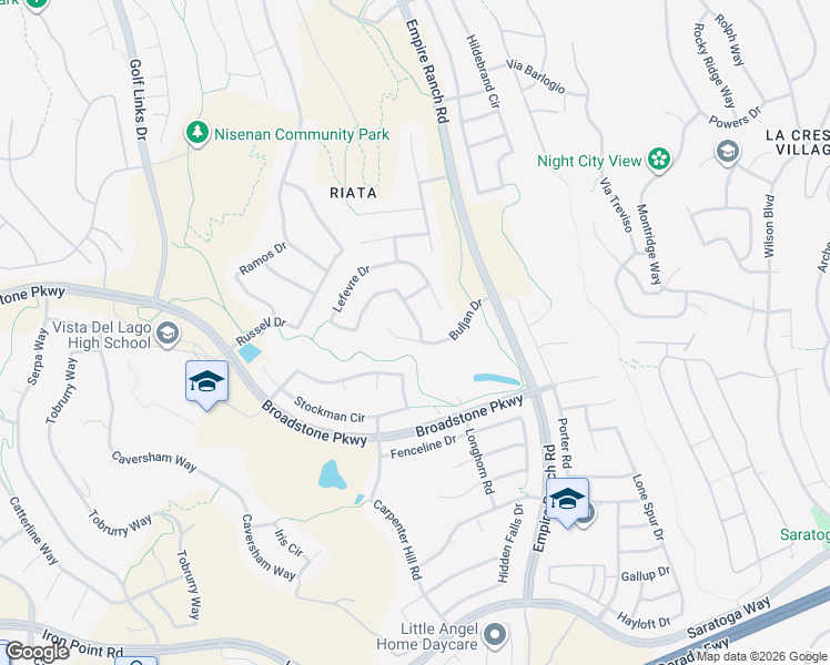 map of restaurants, bars, coffee shops, grocery stores, and more near 2118 Buljan Court in Folsom