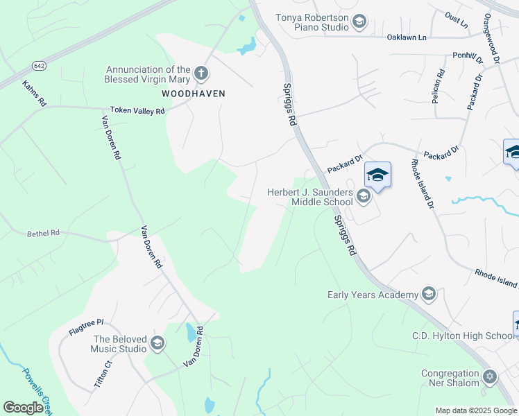 map of restaurants, bars, coffee shops, grocery stores, and more near 13427 Celtic Lane in Manassas