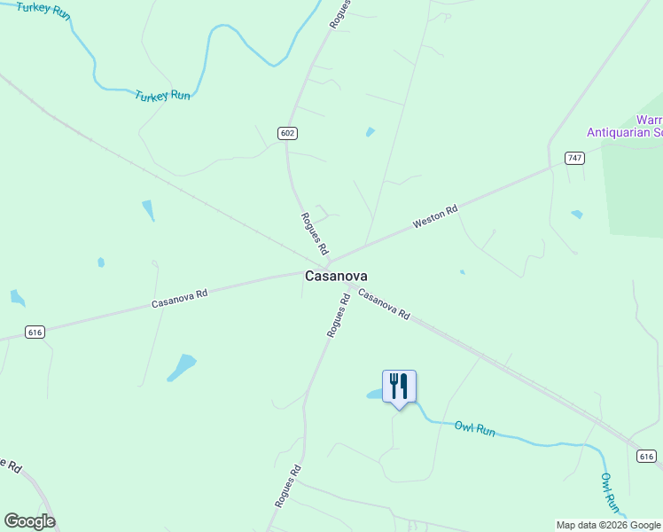 map of restaurants, bars, coffee shops, grocery stores, and more near 5137 Weston Road in Casanova