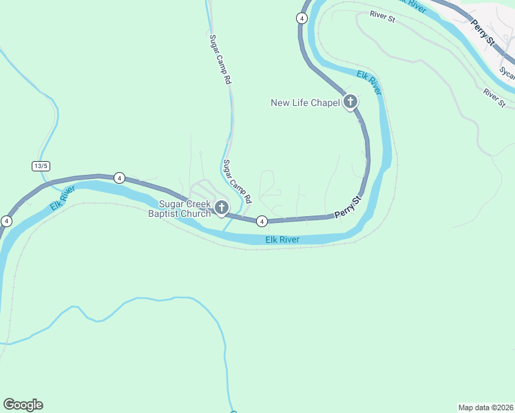 map of restaurants, bars, coffee shops, grocery stores, and more near 115 Triple J Road in Gassaway