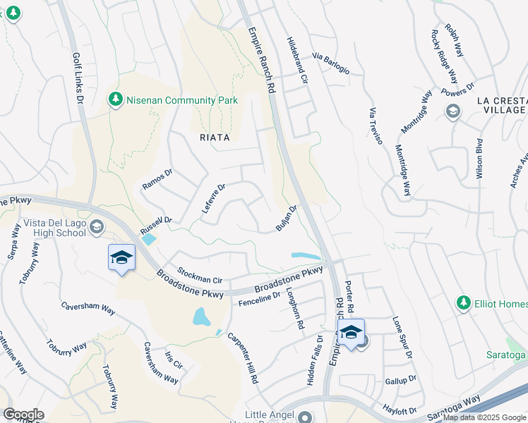 map of restaurants, bars, coffee shops, grocery stores, and more near 738 Lefevre Drive in Folsom