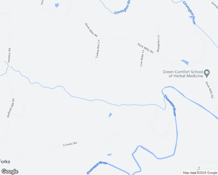 map of restaurants, bars, coffee shops, grocery stores, and more near 51 Turkey Run Lane in Woodville