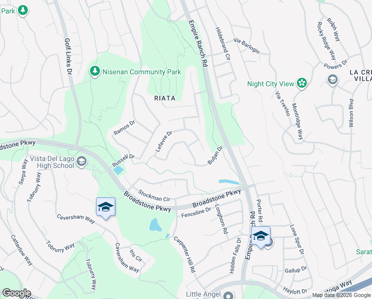 map of restaurants, bars, coffee shops, grocery stores, and more near 2086 Buljan Court in Folsom