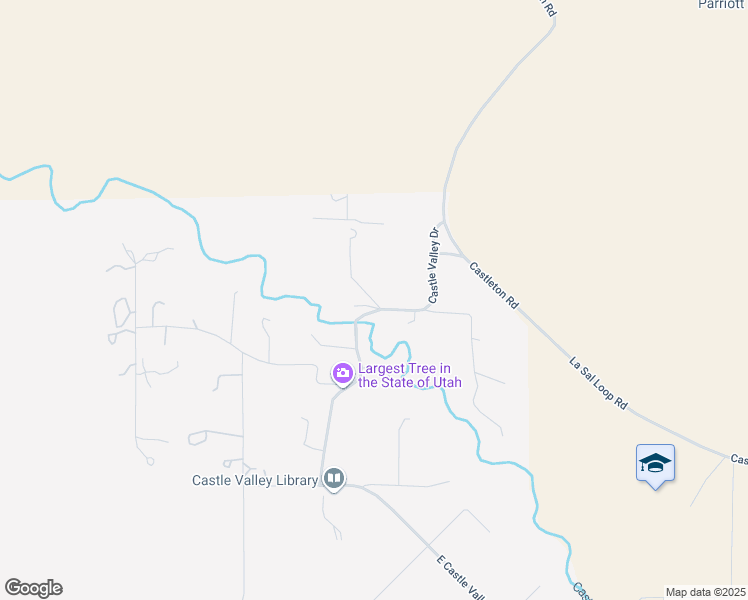 map of restaurants, bars, coffee shops, grocery stores, and more near 437 West Rimrock Lane in Castle Valley