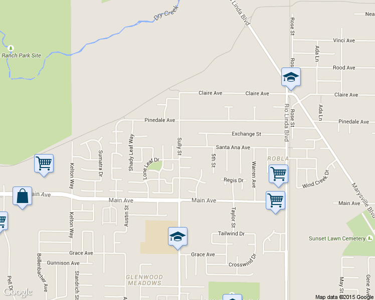 map of restaurants, bars, coffee shops, grocery stores, and more near 405 Marlin Spike Way in Sacramento