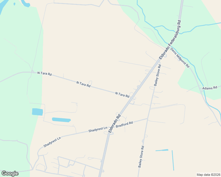 map of restaurants, bars, coffee shops, grocery stores, and more near 6858 North Tara Road in Federalsburg