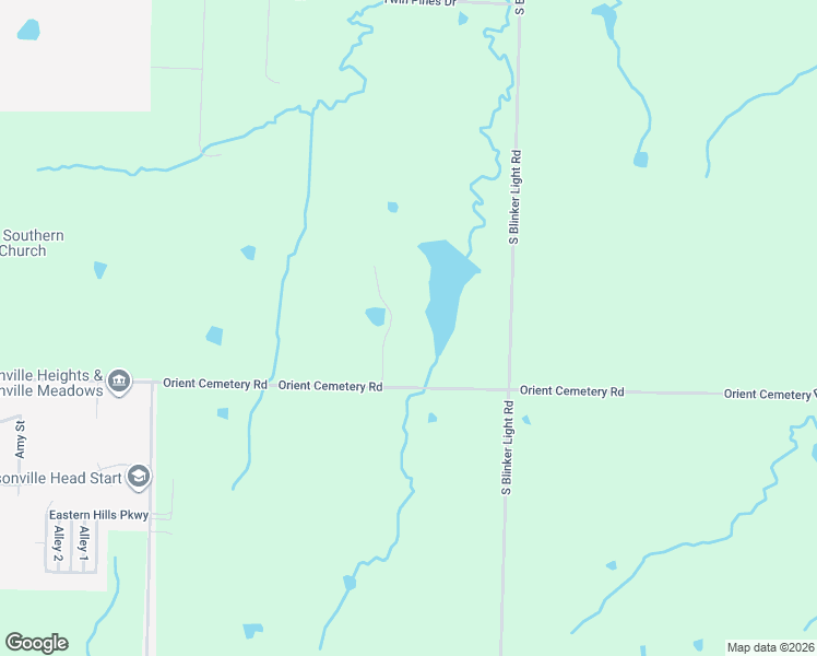map of restaurants, bars, coffee shops, grocery stores, and more near 25225 John Road in Harrisonville