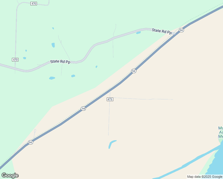 map of restaurants, bars, coffee shops, grocery stores, and more near Co Road 473 in Mokane