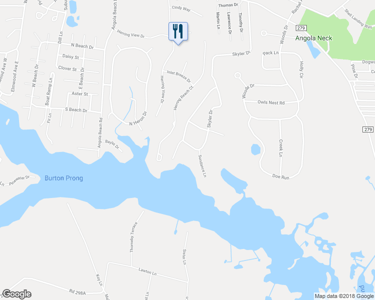 map of restaurants, bars, coffee shops, grocery stores, and more near 34481 Skyler Drive in Lewes