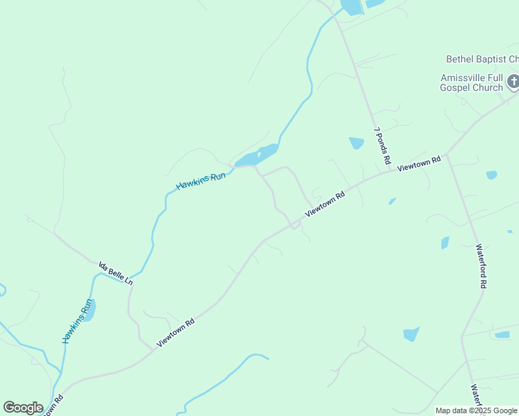 map of restaurants, bars, coffee shops, grocery stores, and more near 599 View Town Road in Amissville