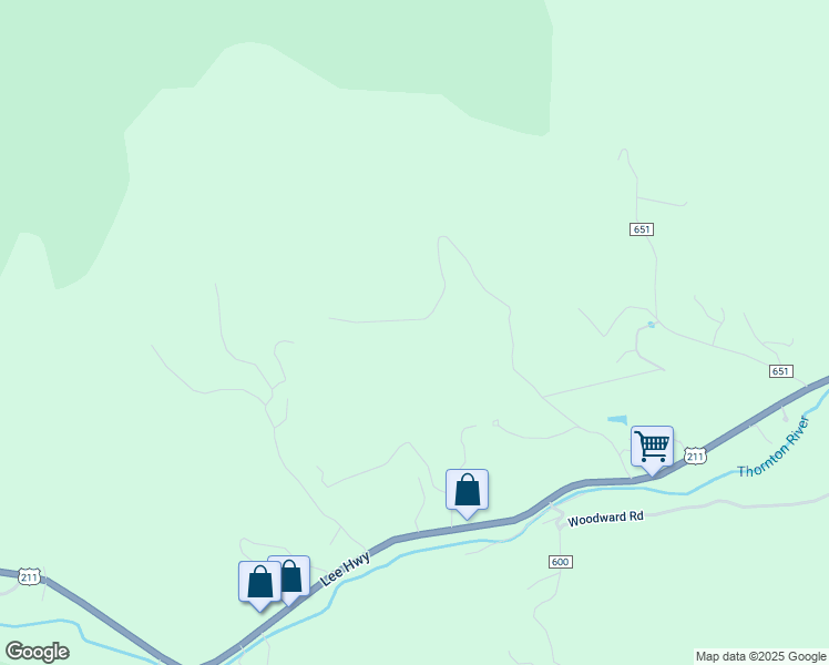 map of restaurants, bars, coffee shops, grocery stores, and more near 82 Pearl Lane in Sperryville