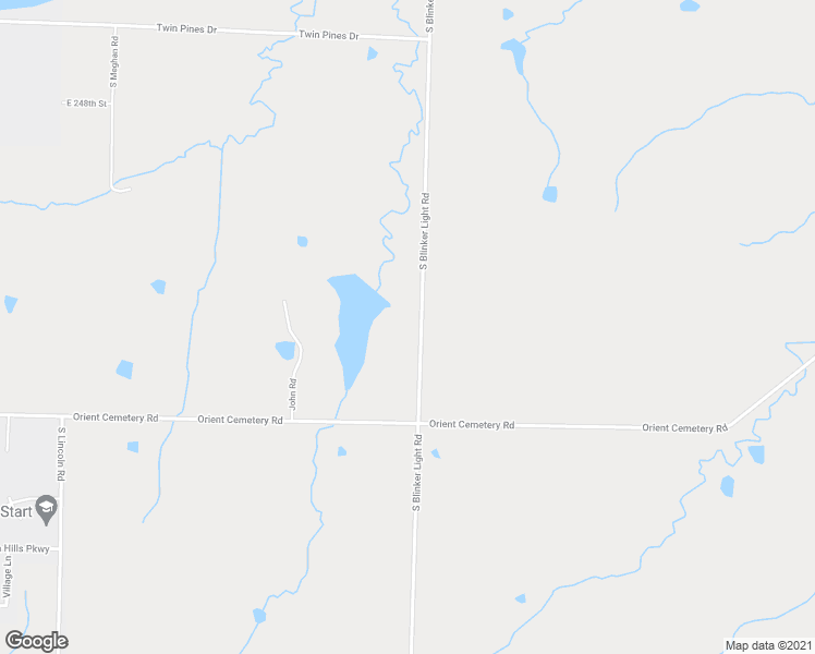 map of restaurants, bars, coffee shops, grocery stores, and more near 25122 South Blinker Light Road in Harrisonville