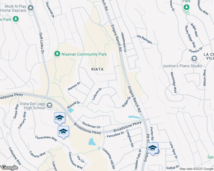 map of restaurants, bars, coffee shops, grocery stores, and more near 687 Lefevre Drive in Folsom