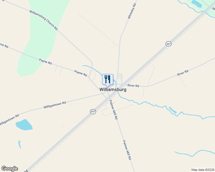 map of restaurants, bars, coffee shops, grocery stores, and more near 6702 Whiteley Road in Hurlock