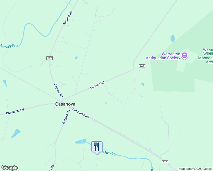 map of restaurants, bars, coffee shops, grocery stores, and more near 5041 Weston Road in Casanova