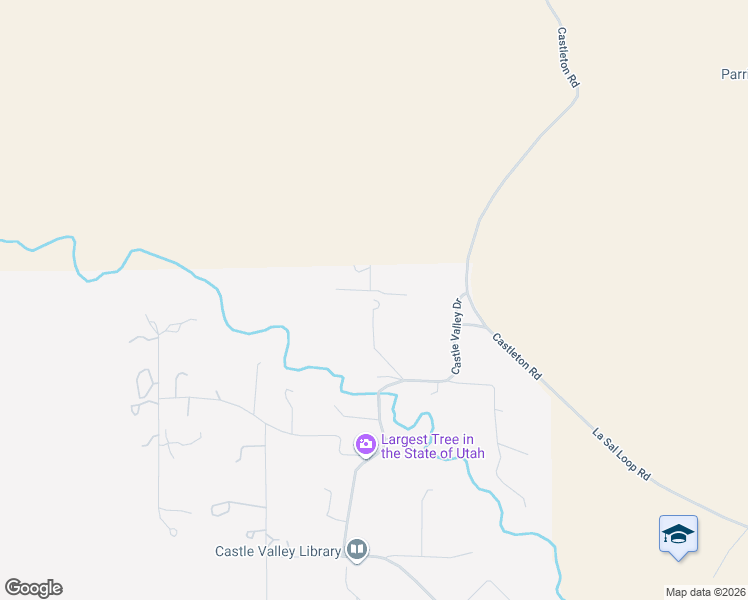 map of restaurants, bars, coffee shops, grocery stores, and more near 452 West Rimrock Lane in Castle Valley