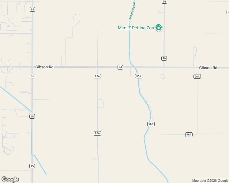 map of restaurants, bars, coffee shops, grocery stores, and more near 19151 County Road 95A in Woodland