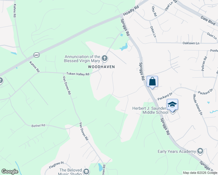 map of restaurants, bars, coffee shops, grocery stores, and more near 13408 Carrageen Drive in Manassas